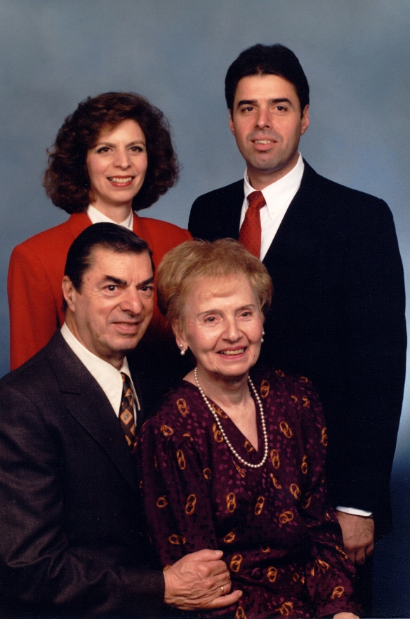 My family: Andrew & Catherine Kostakos, my brother, John, and me - 1990, Silver Spring, Maryland