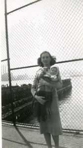 Catherine Kostakos with Carol, 1948, Brooklyn, NY